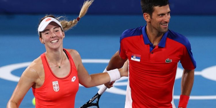 Novak Đoković i Nina Stojamović u polufinalu miks dubla