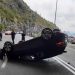Kod tunela Mekavac prevrnulo se vozilo