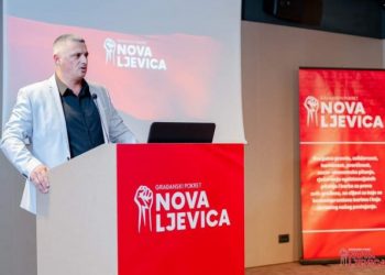 Mijović predstavio novi slogan GP Nova ljevica: Ni jedan crnogorski glas URA-i i Demokratama