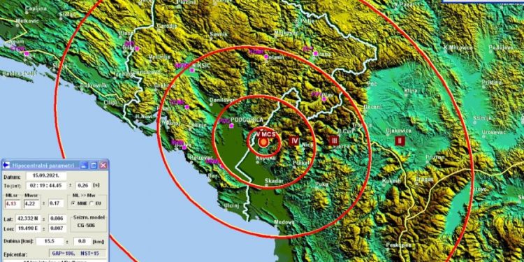 Zemljotres u Albaniji, drmao i u Crnoj Gori