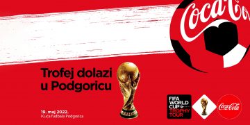Fudbalska čarolija postaje stvarnost: FIFA World Cup™ Trophy Tour by Coca-Cola stiže u Podgoricu