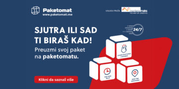 Prvi paketomati u Crnoj Gori
